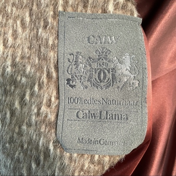 VINTAGE Edward Chapman 100% Mohair Long Peacoat 10 - Picture 11 of 12